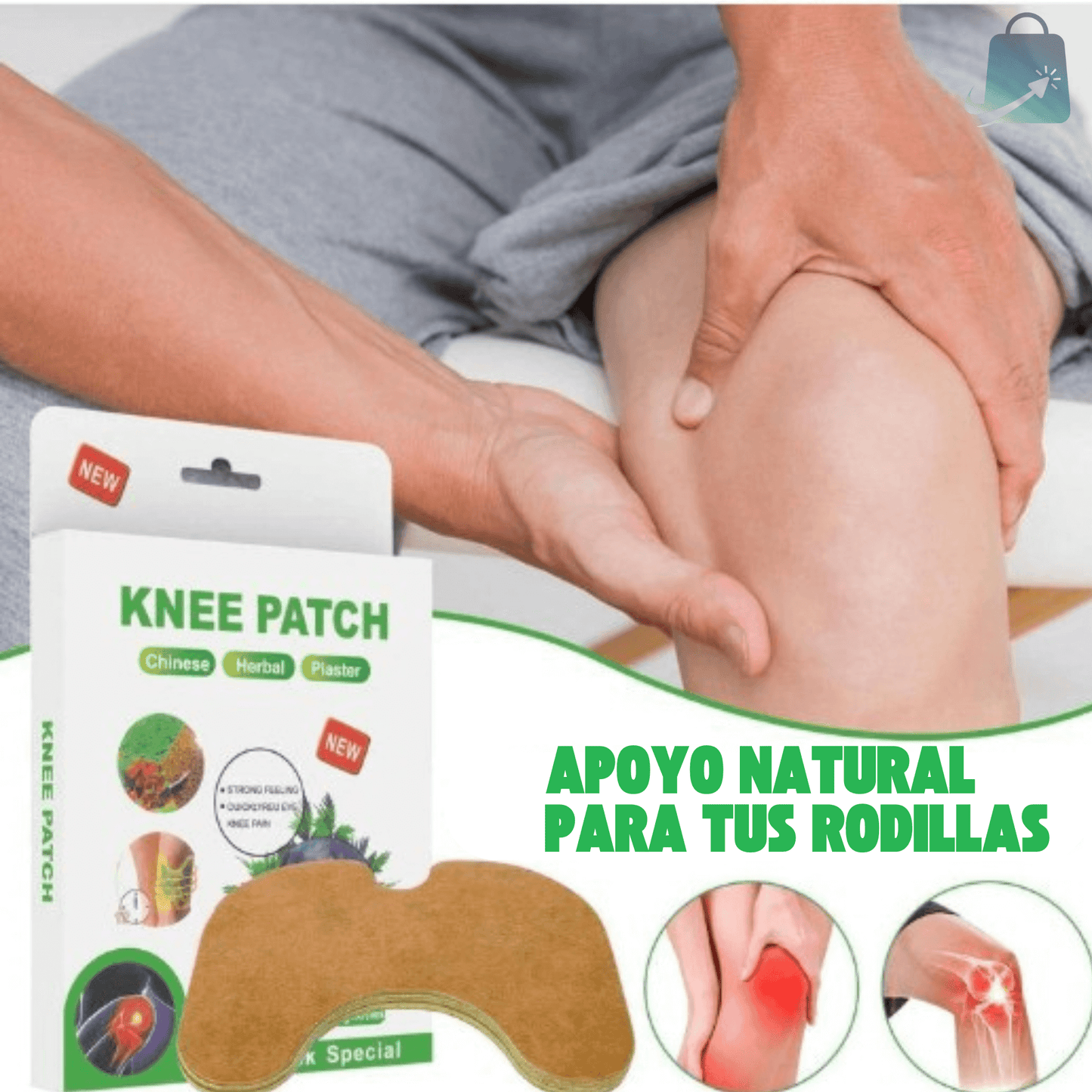 Pack Tratamiento Alivio Continuo-x3 Cajas de Parches para dolores de Rodilla