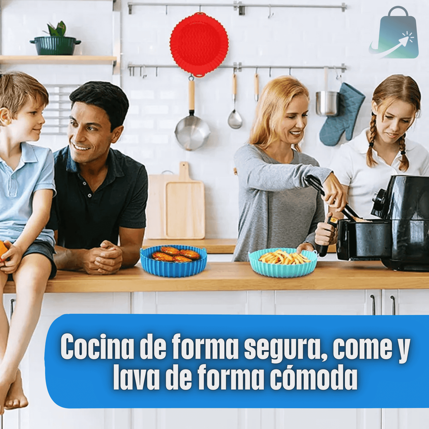 Pack 6 Eco Moldes de Silicona para Freidora de Aire