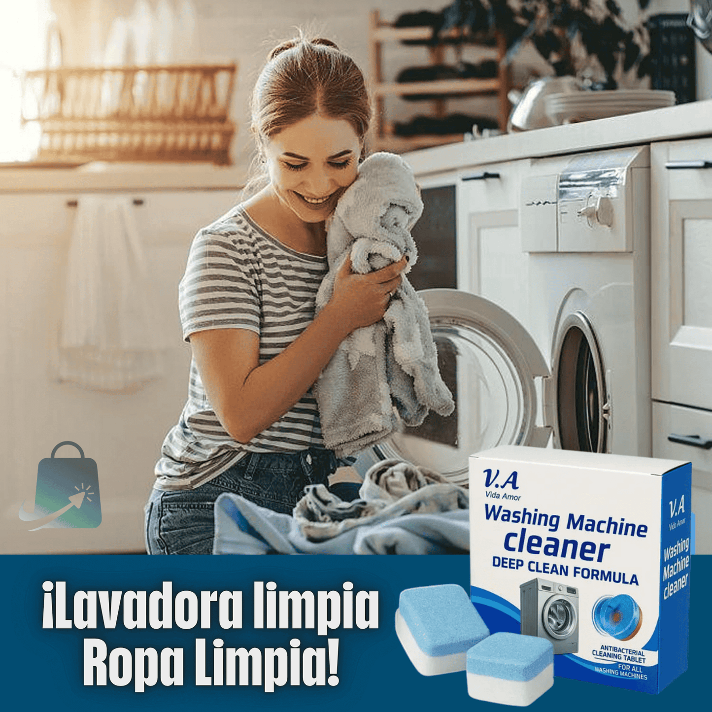 Ultra Clean - Pastillas de limpieza para Lavadora (Pack 12 Unidades)