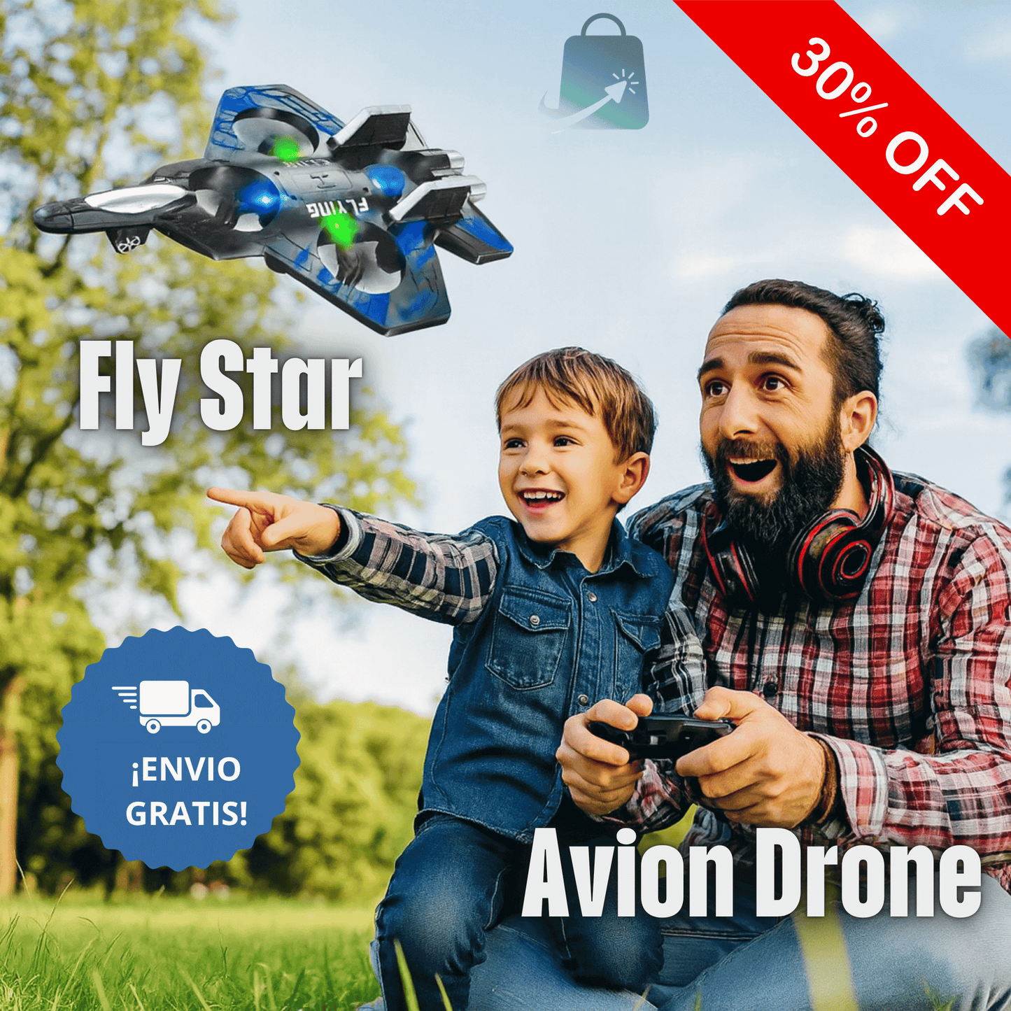 Fly Star Avion Drone Viral