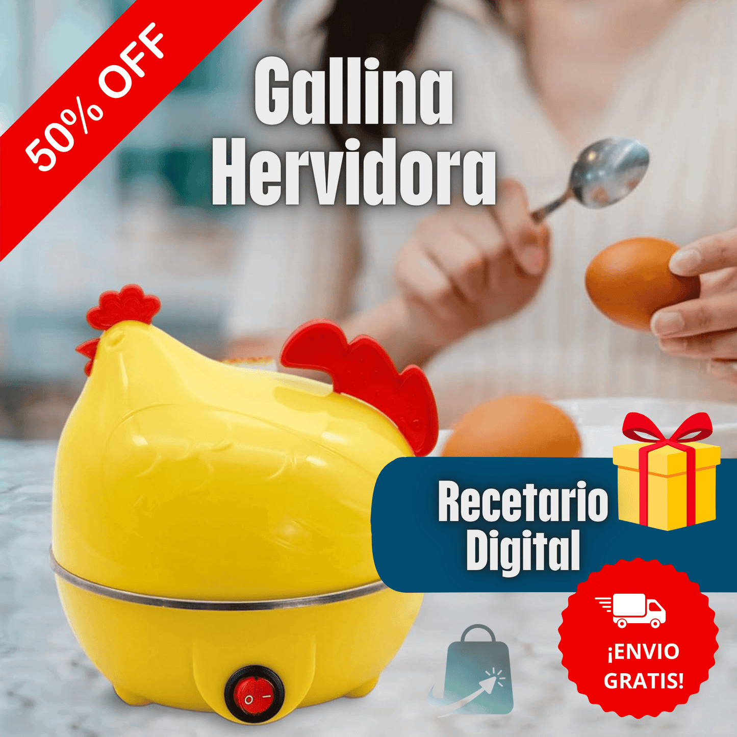 Gallina Hervidora + Recetario Digital