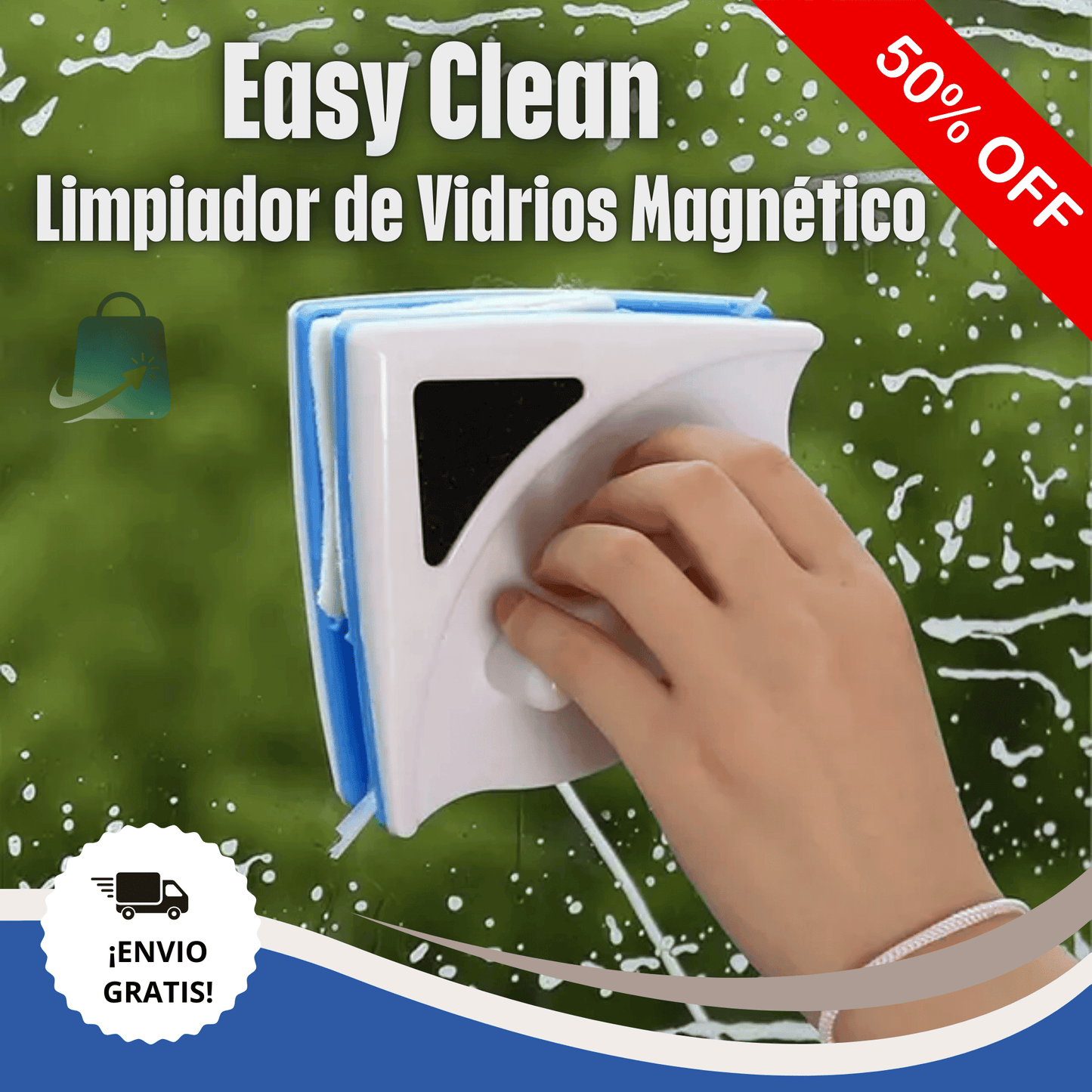 Easy Clean - Limpia Vidrios Magnético