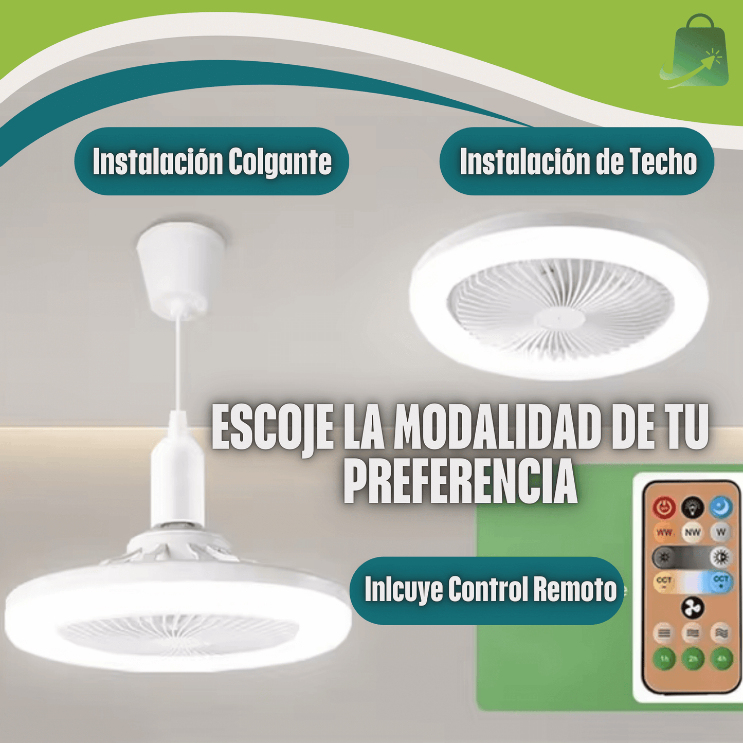 Lumi Air Ampolleta Ventilador (2 en 1)