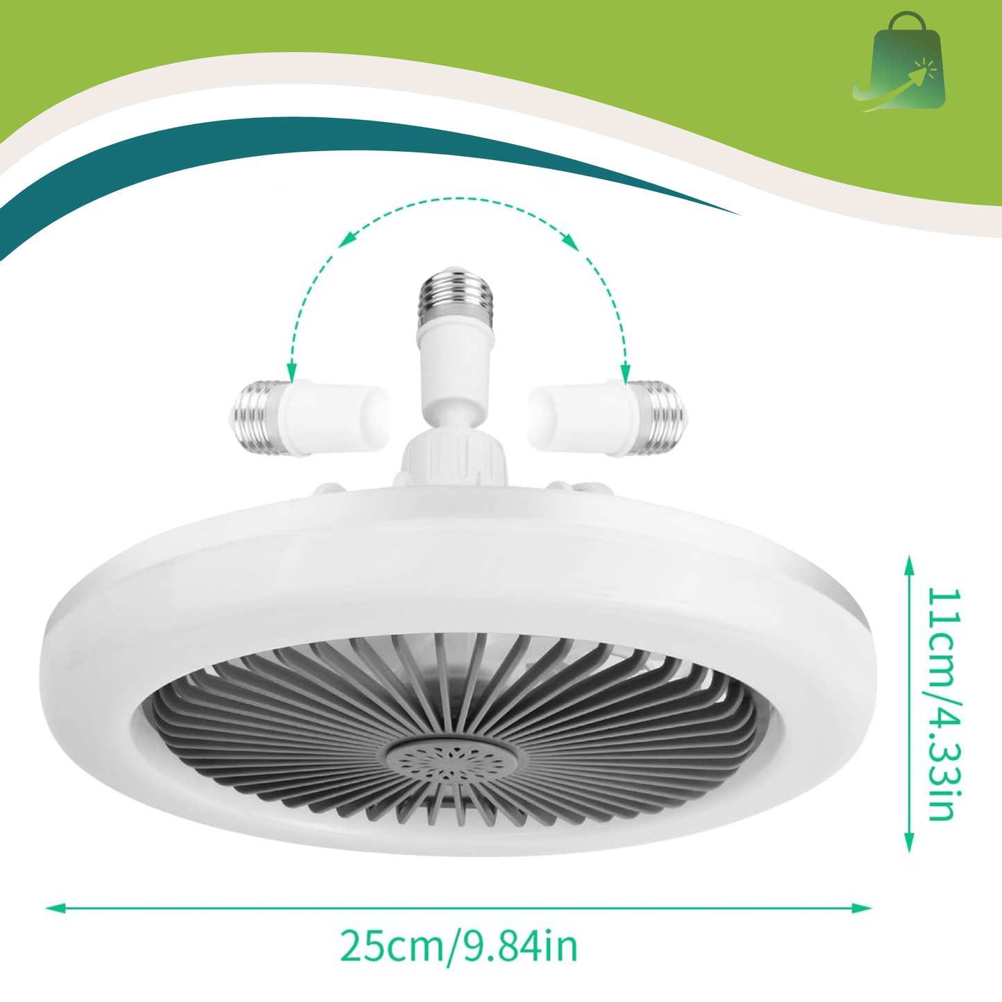 Lumi Air Ampolleta Ventilador (2 en 1)