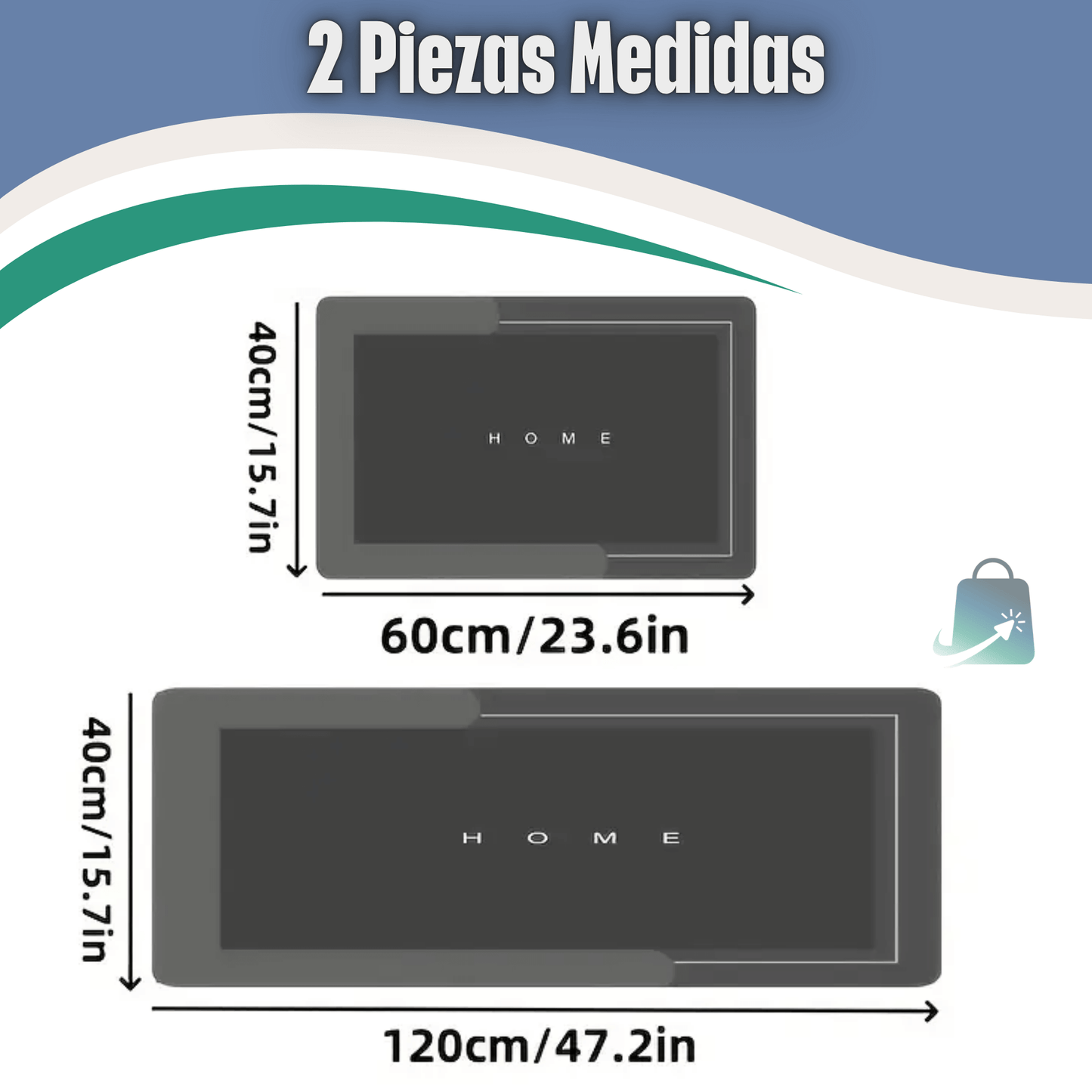 SafeMat Duo - Tapetes Antideslizantes 2 Pzas